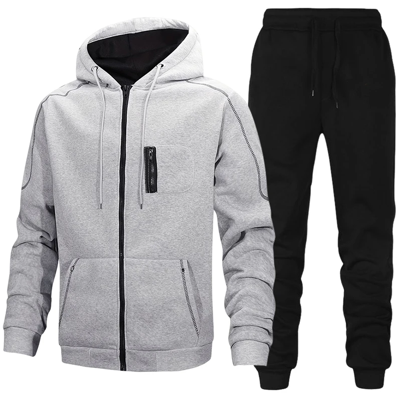 Winter Clothing Pk - Setelan Olahraga Pria, Hoodie Kasual, Jaket
