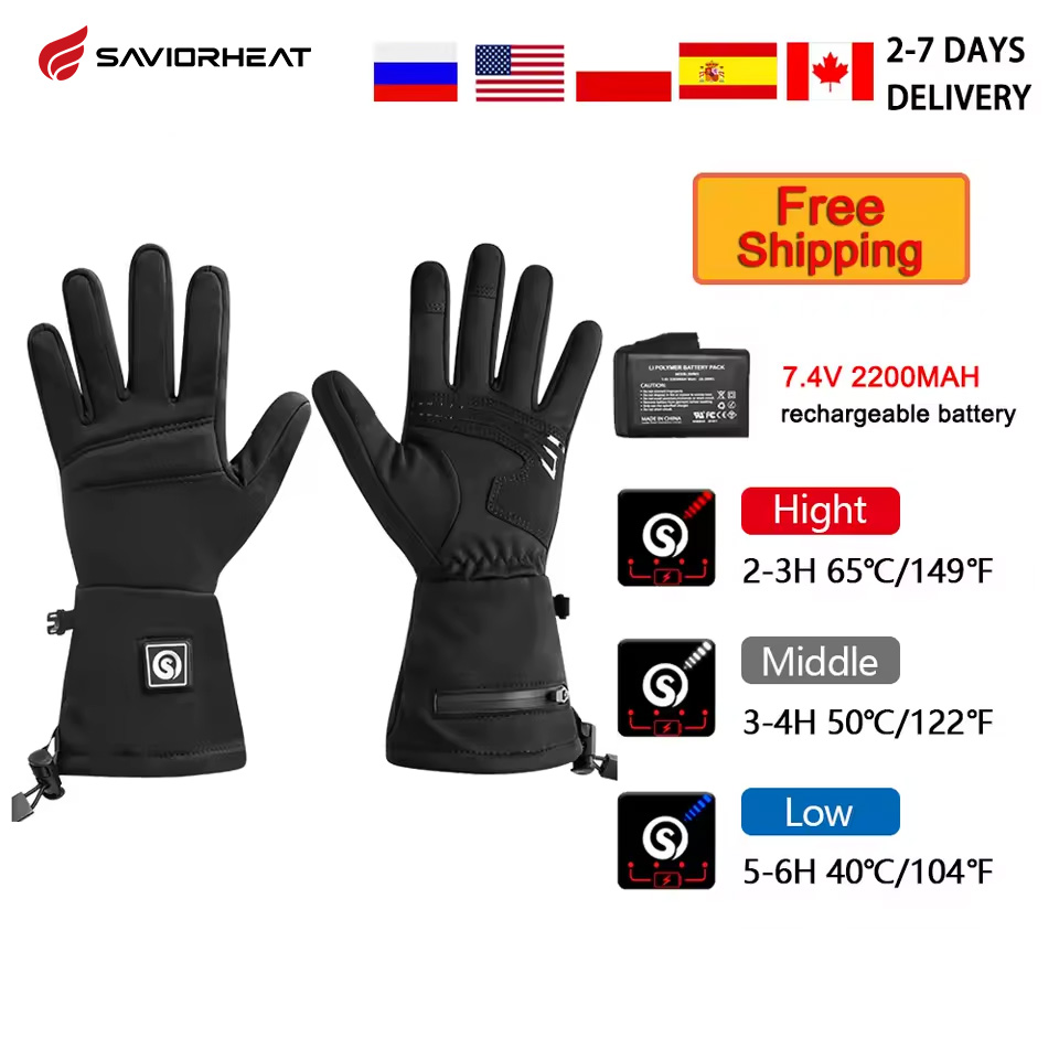 Heated Gloves Electric - Salju rusa S18 sarung tangan panas