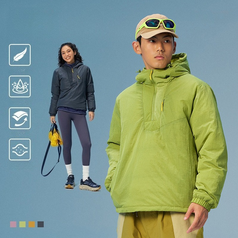 Winter Clothing Hiking - Jaket Pullover Unisex 90% Bulu Bebek