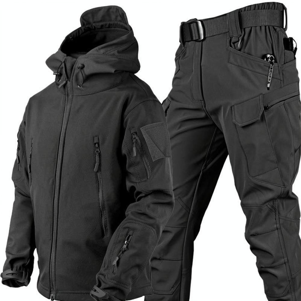 Setelan Softshell Kamuflase Mu - Winter Clothing Hiking ulasan dan harga