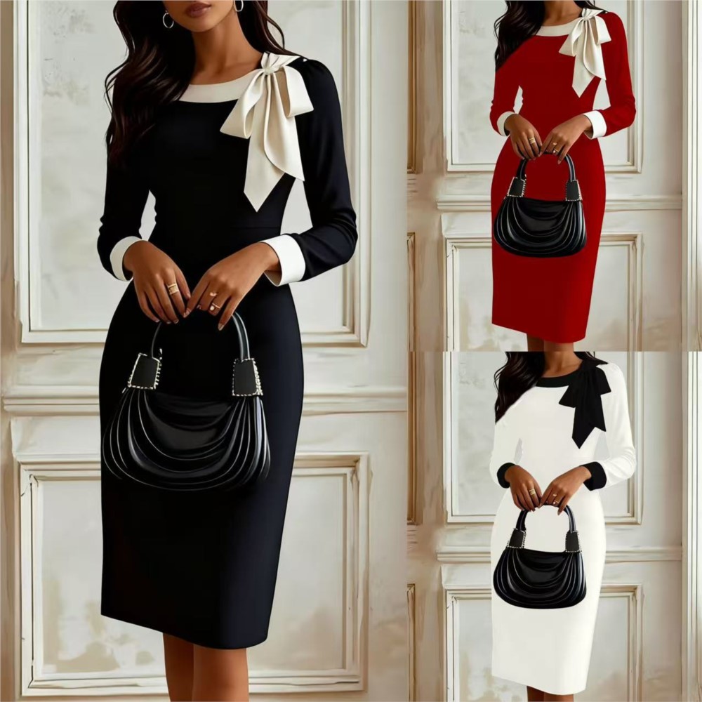 Gaun Wanita Temperament Slim F - Winter Clothing Drawing ulasan dan harga