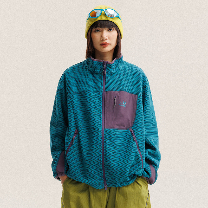 Jaket Bulu Polar Bergaris Berg - Winter Clothing Hiking ulasan dan harga