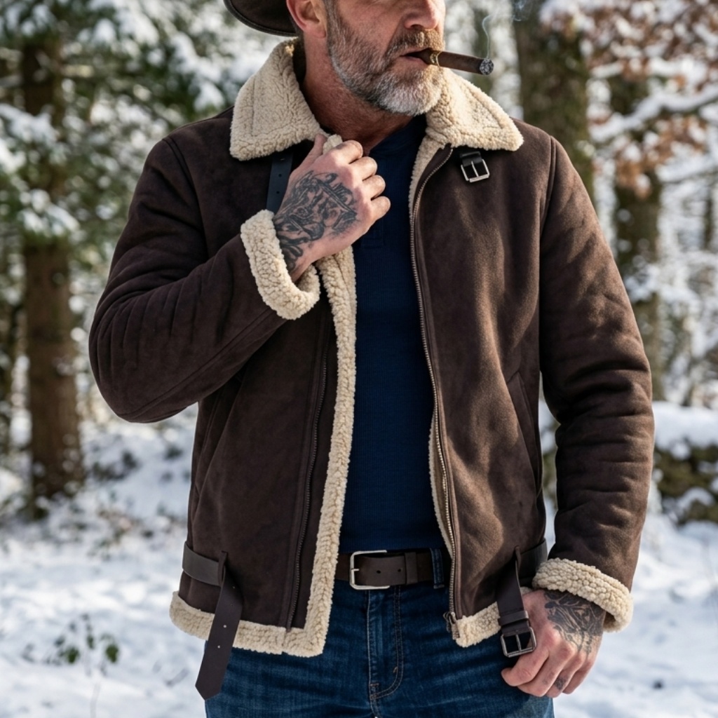 Jaket Suede Pria Musim Dingin  - Winter Clothing Hiking ulasan dan harga