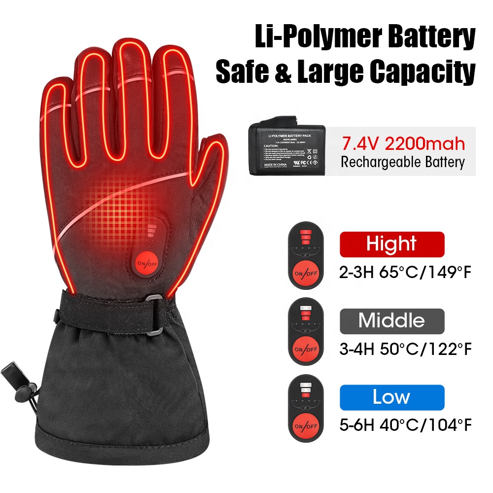 Sarung Tangan Ski dengan Peman - Heated Gloves Electric ulasan dan harga