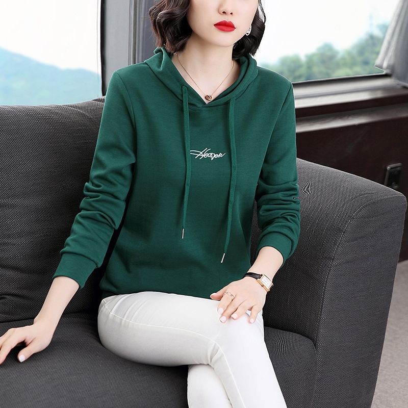 Kaus bertudung Y2K bordir huru - Winter Clothing Drawing ulasan dan harga